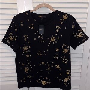 Maje embroidered tee